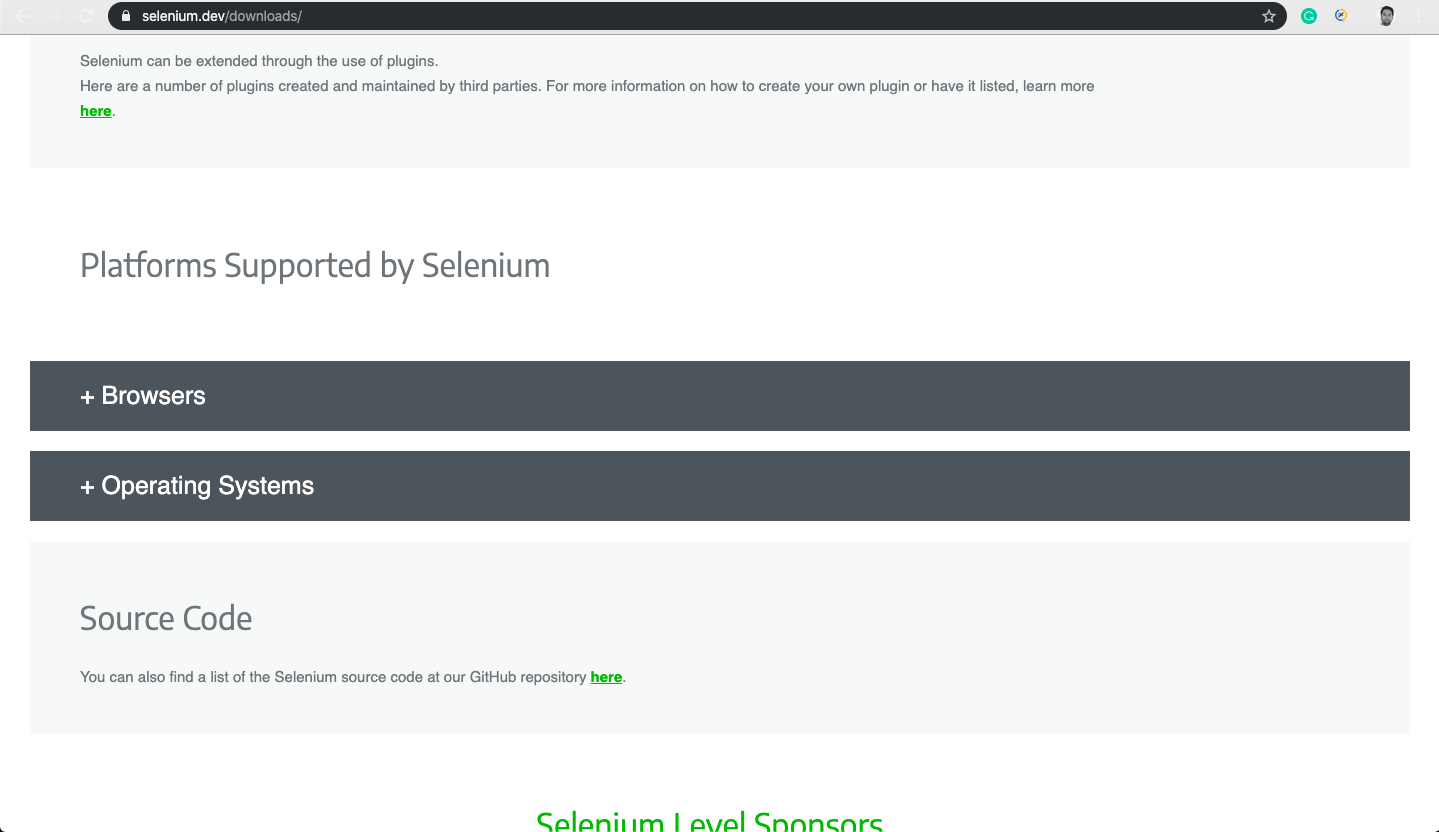 platforms supported by Selenium