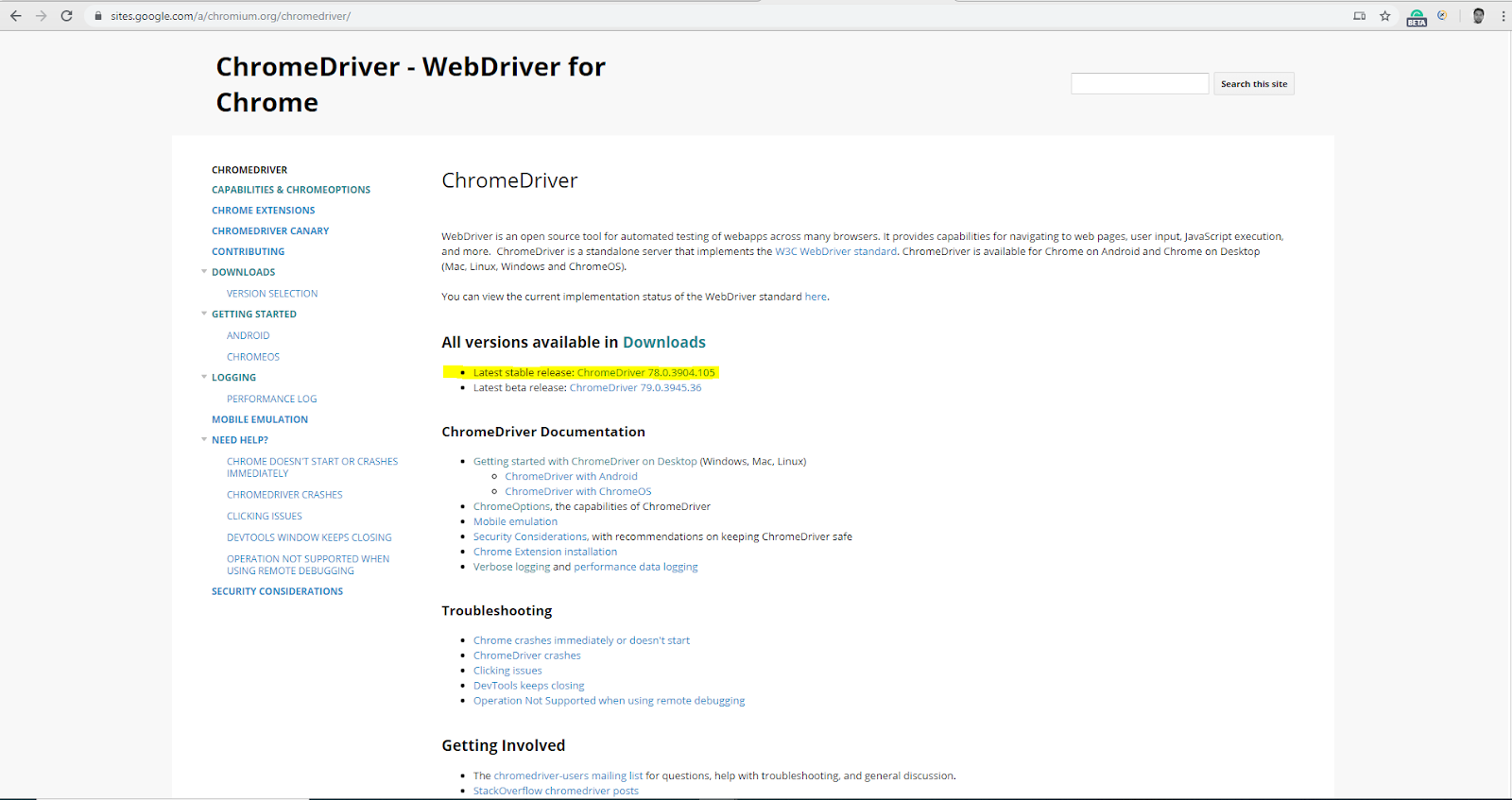 ChromeDriver