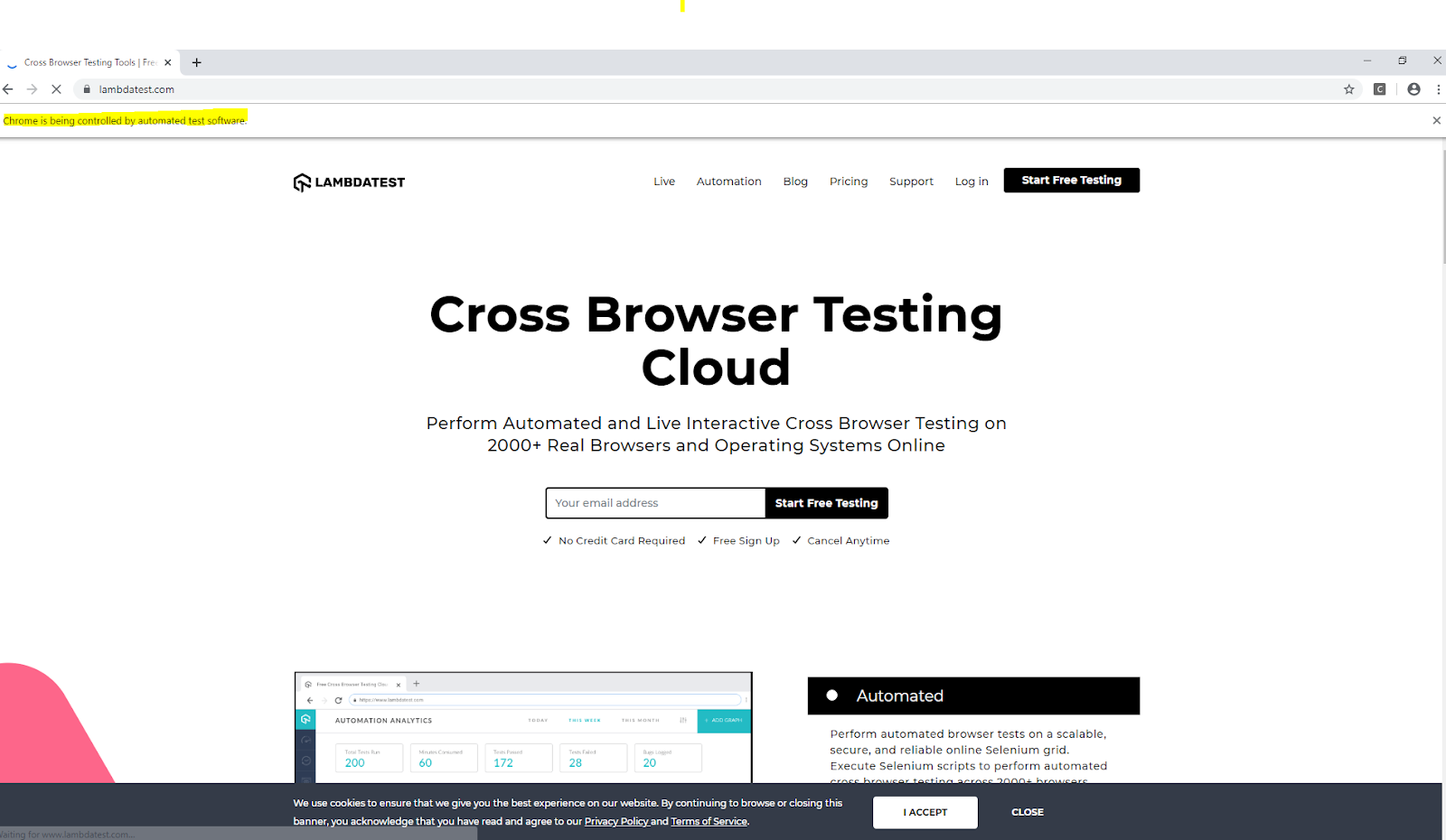 Cross Browser Testing Cloud