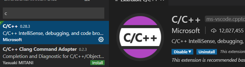 C/++ extension