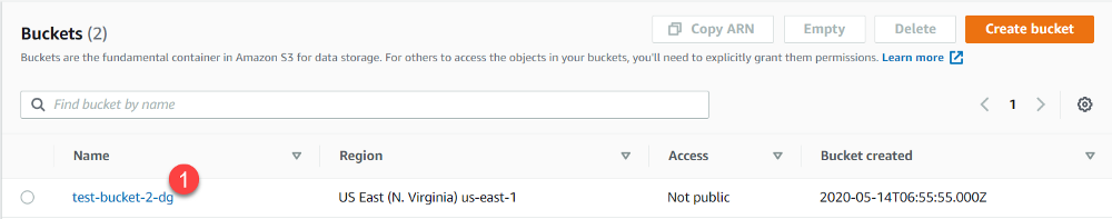 Selecting bucket