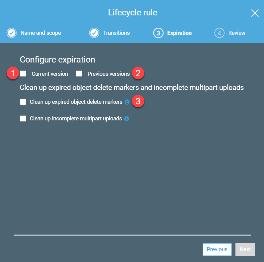 Lifecycle rule