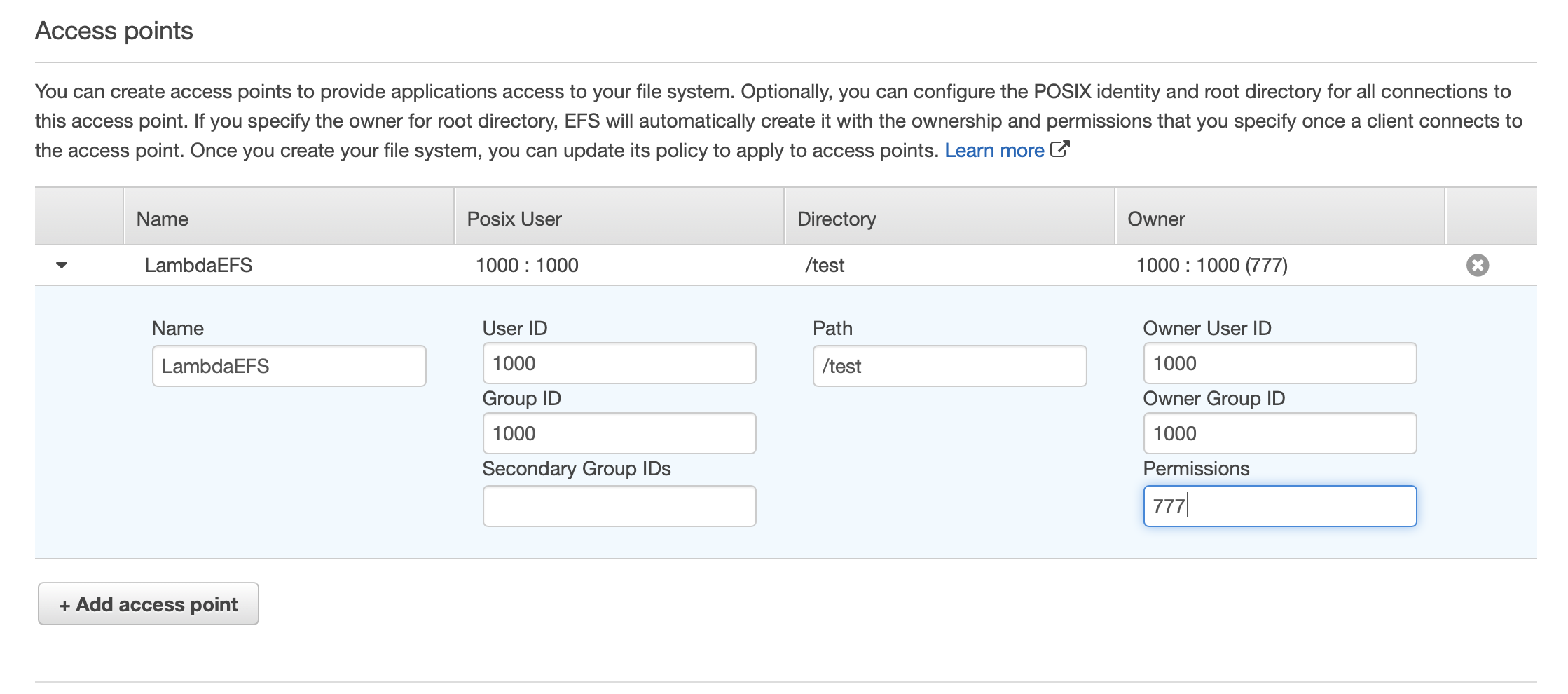 Adding access point