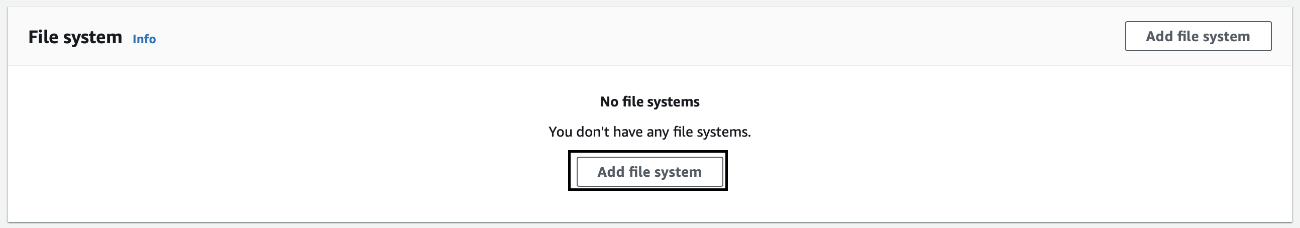 Adding a file system