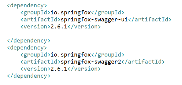 Adding dependencies in pom.xml