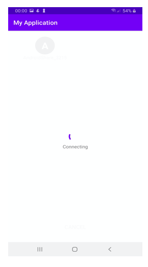 connection screen