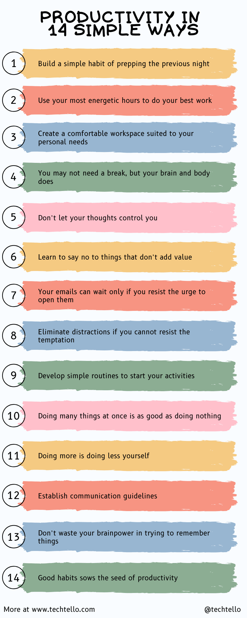 productivity in 14 simple ways