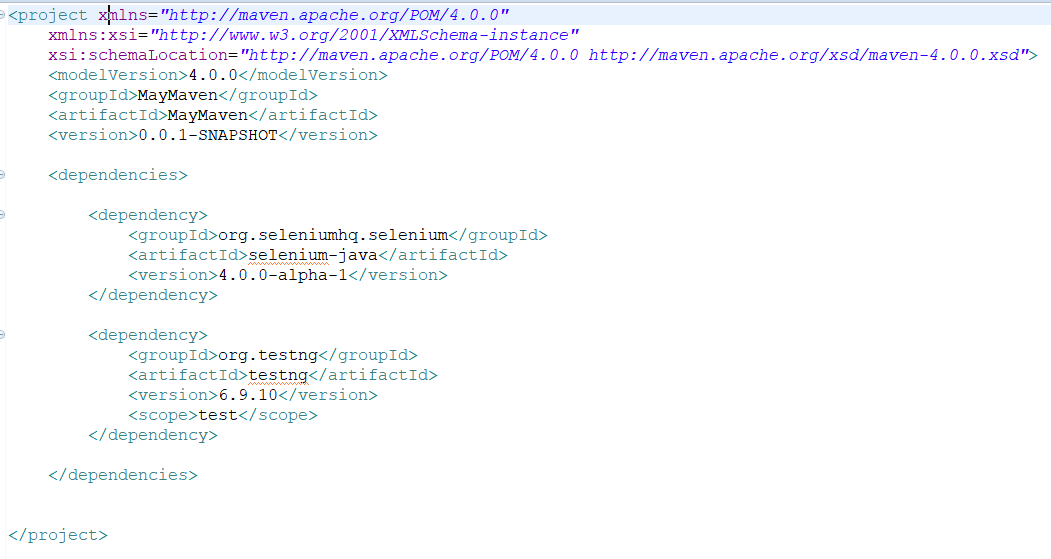 pom.xml file example