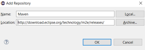 Adding Maven to Eclipse