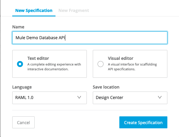 database API