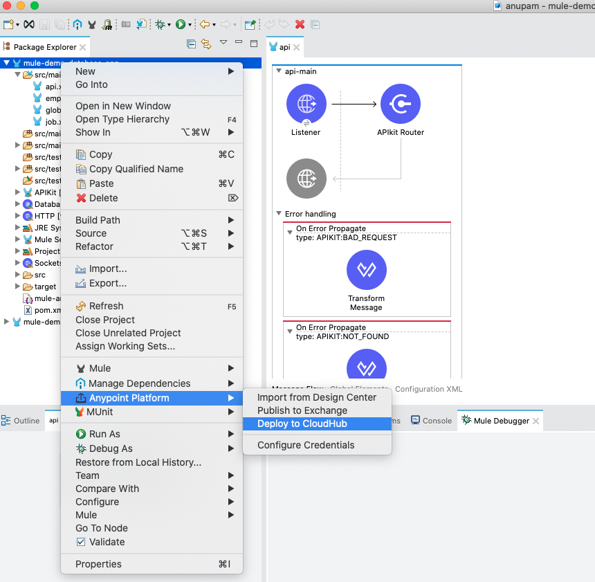 deploy to cloudhub