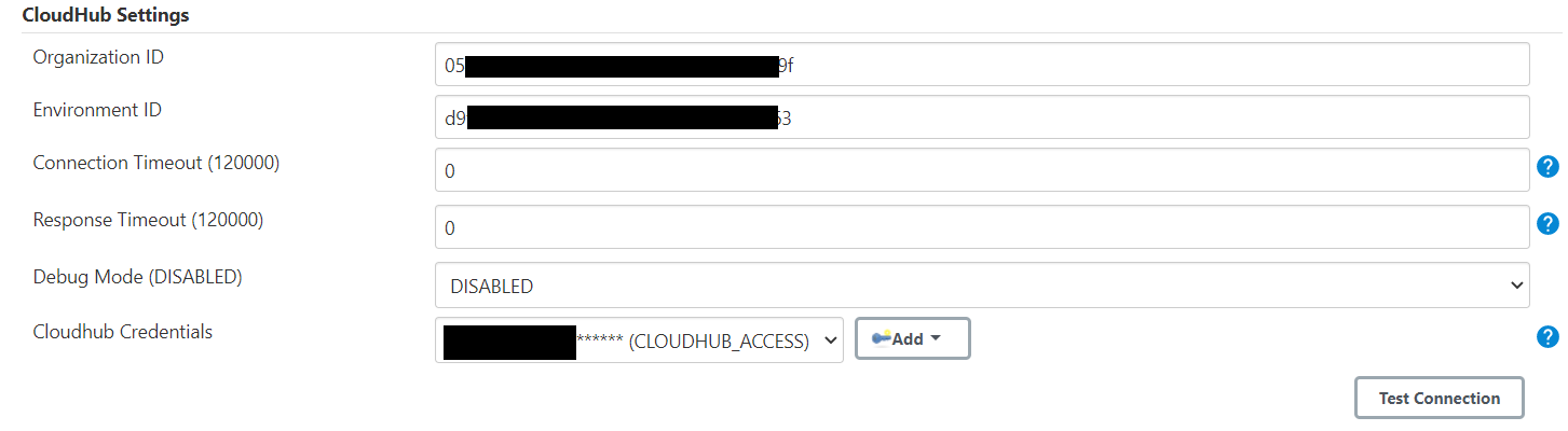 CloudHub global settings