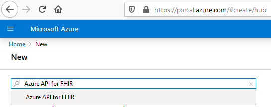 Create Azure API for FHIR