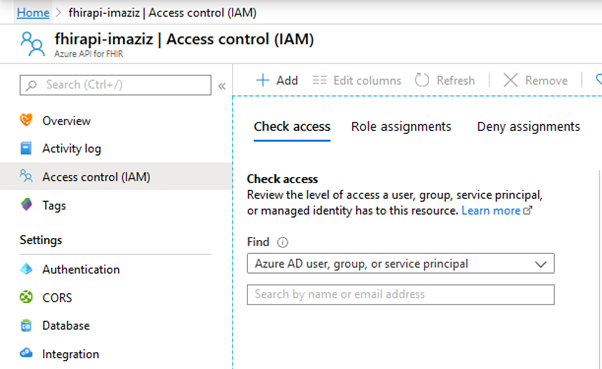 Assign read and write roles