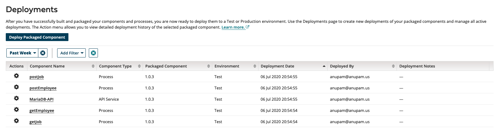 deployments