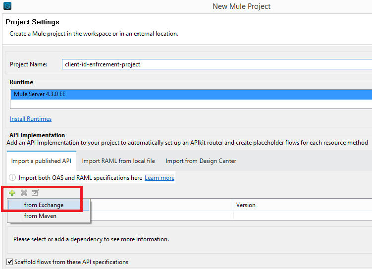 Importing raml