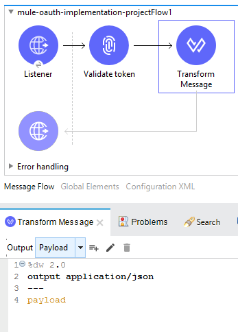 Flow for validating the client 2