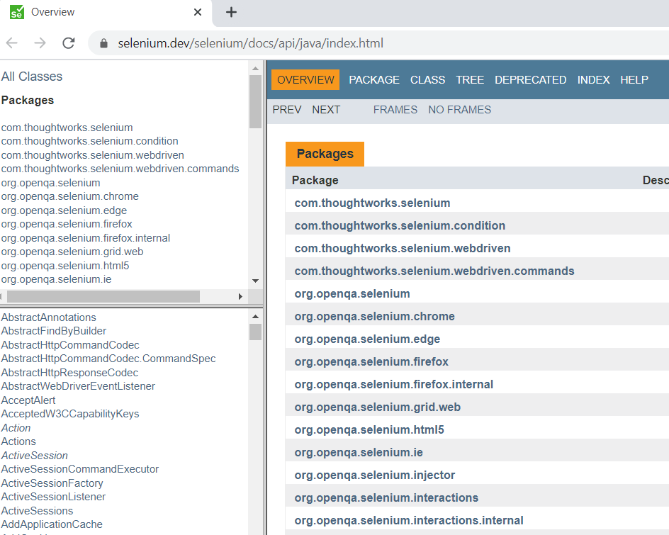 selenium.dev website