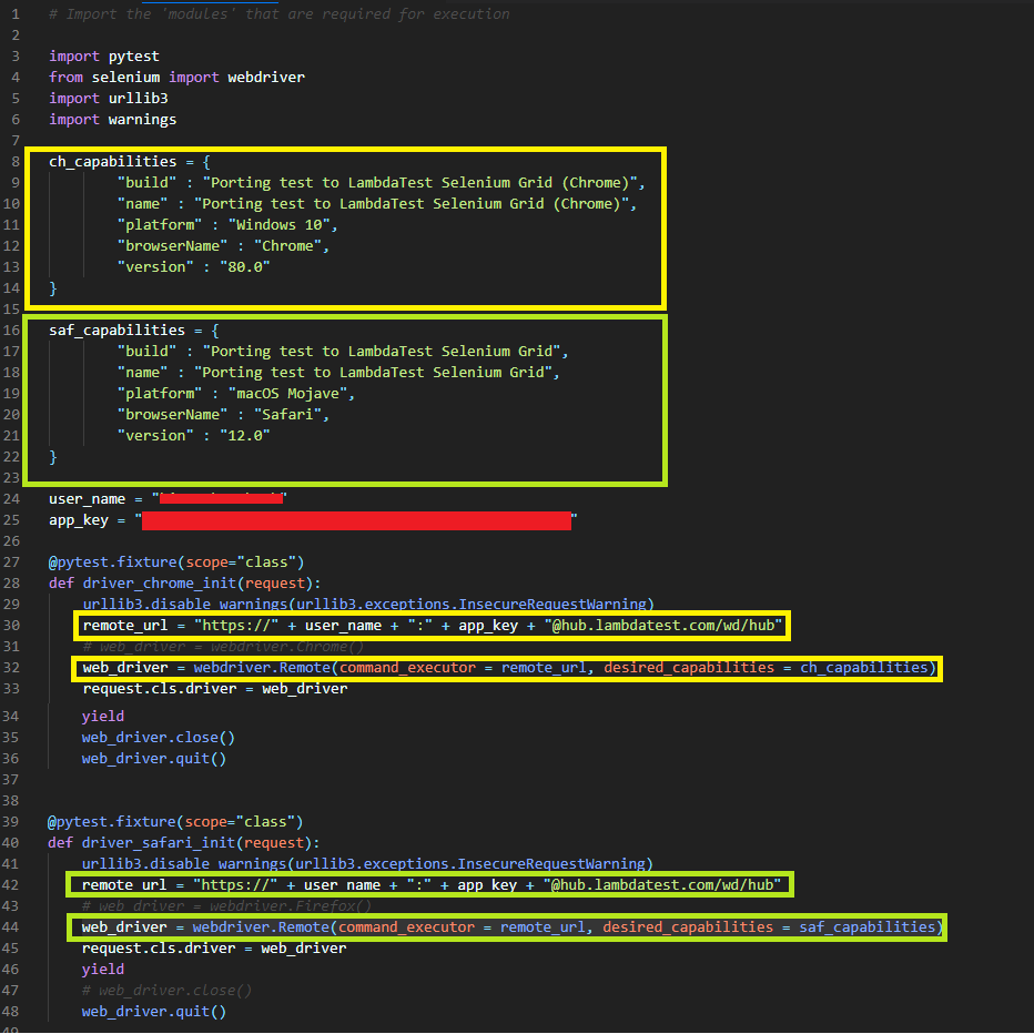 Online Selenium Grid