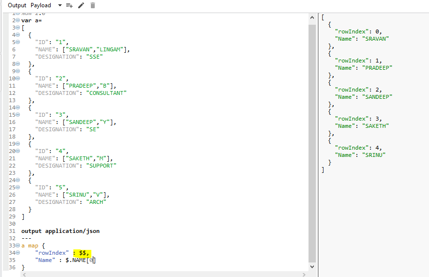 difference between map and mapobject in mule