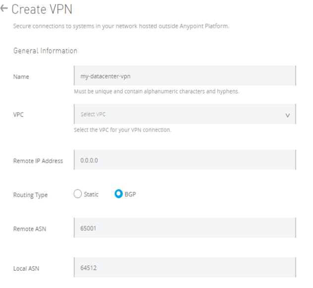 Create VPN