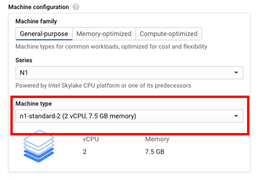 Machine configuration