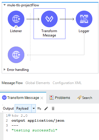 Mule project flow