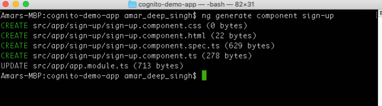 generate sign-in component