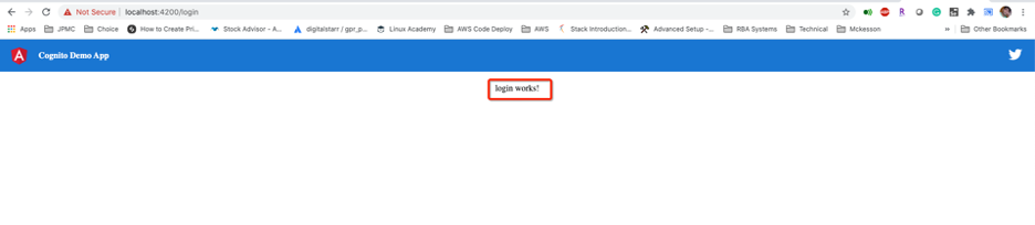 Hello world angular app