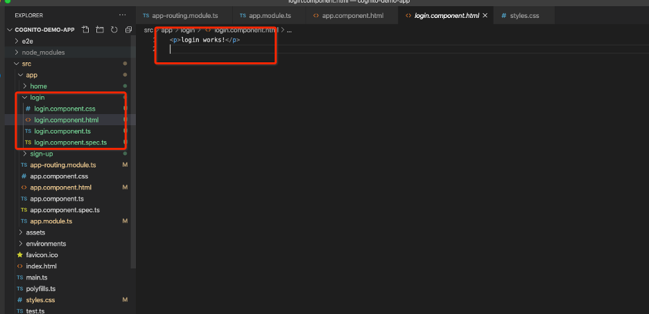 Altering login.html file