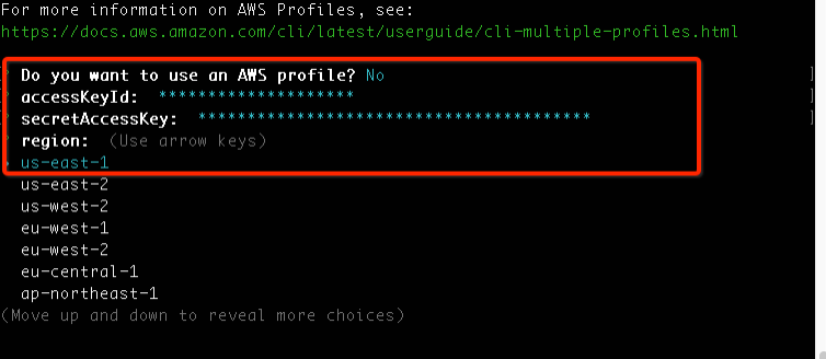 using an AWS profile