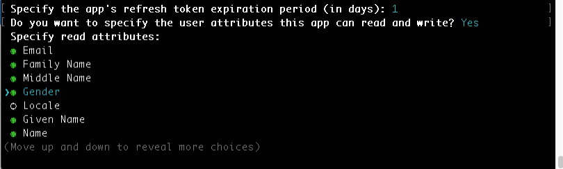 specifying read attributes