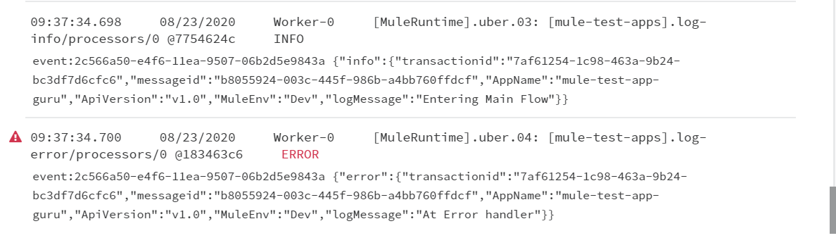 cloud hub logs