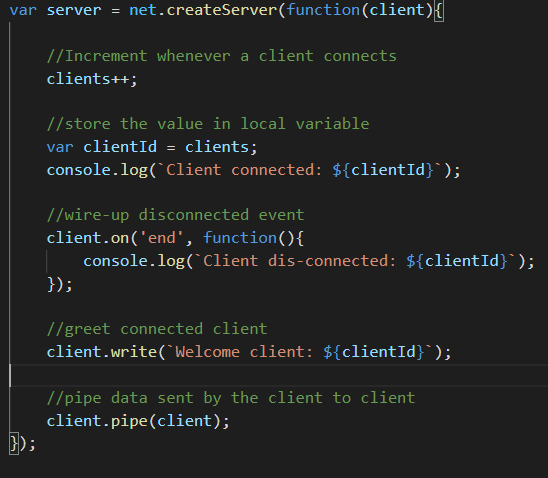 Creating simple server in Node