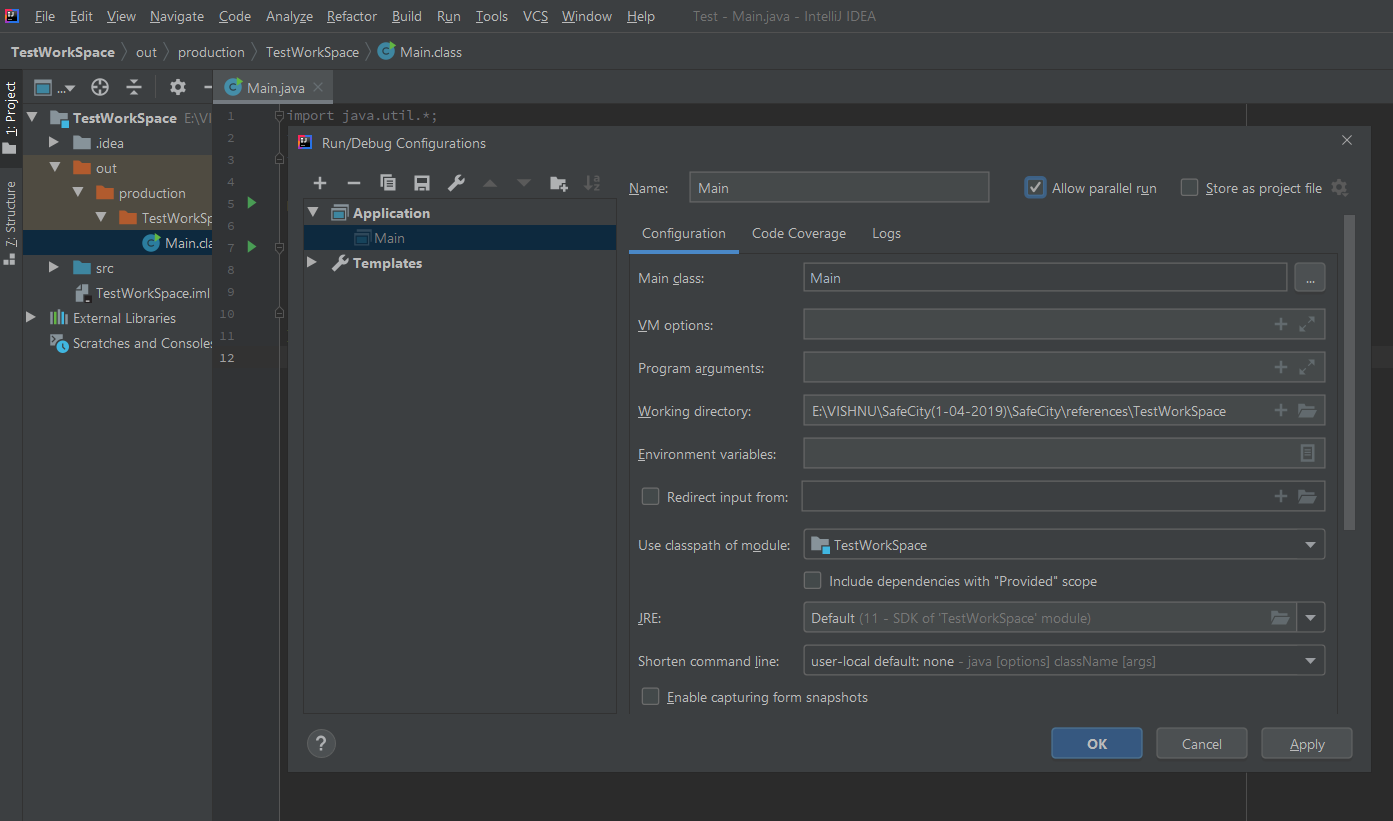 Enable parallel run