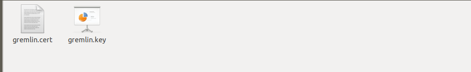 Gremlin certificate and key