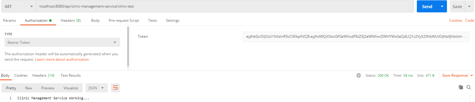 Call Clinic Management Service