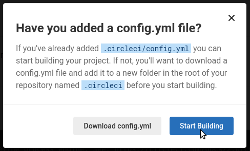 Adding config.yml file
