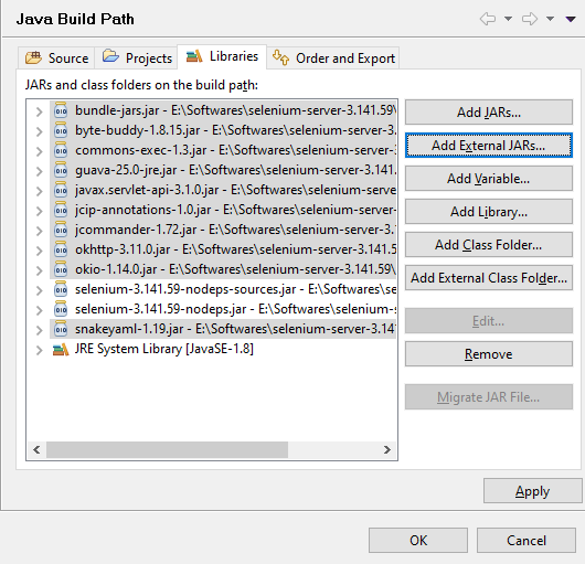 java build path