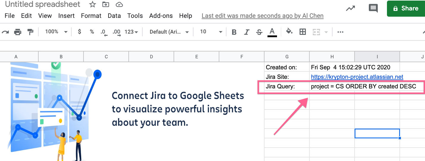 jira query in worksheet