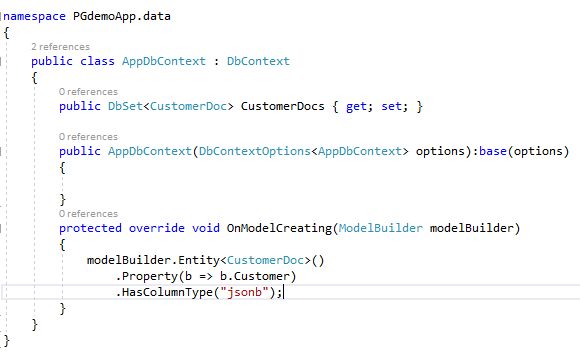 .NET Core, PostgreSQL, and Document Database