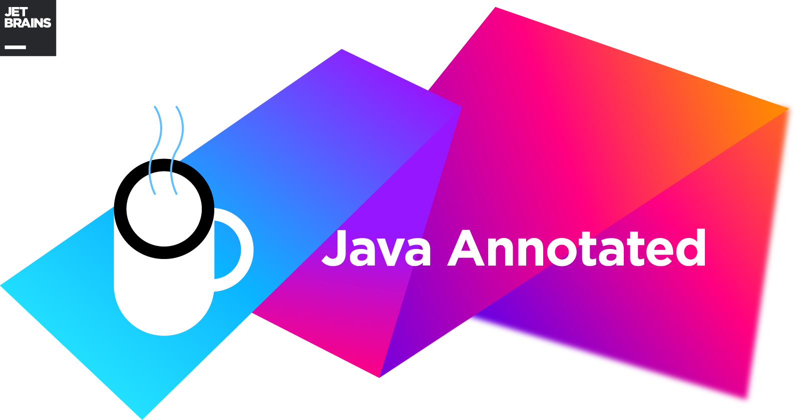 Java Annotated Monthly Logo with coffee mug and JetBrains logo