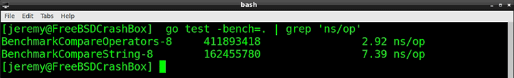 Benchmarking in terminal