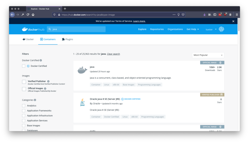 Docker Hub repository