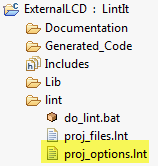 project options file