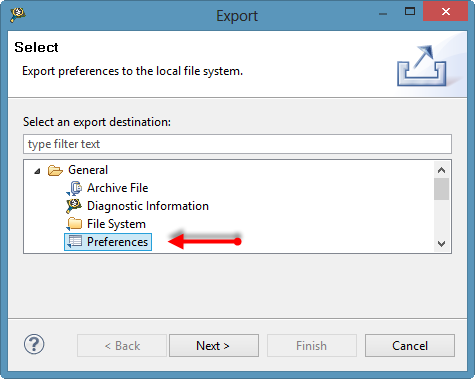 file export