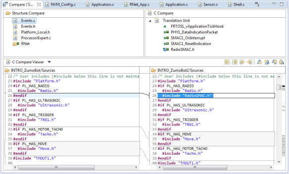 compare view in eclipse