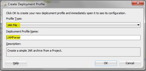 create deployment profile