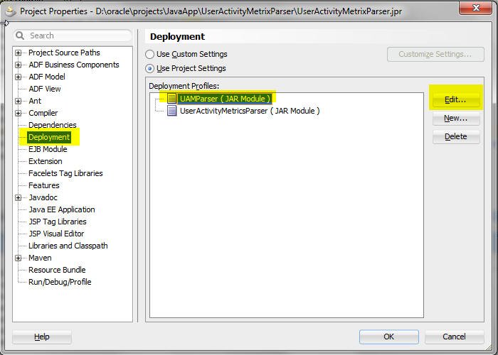 path to java jar file