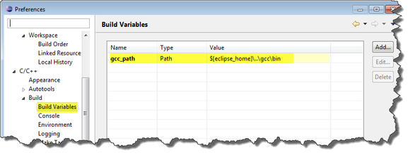 gcc_path build variable